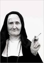 NUN WITH FAG
